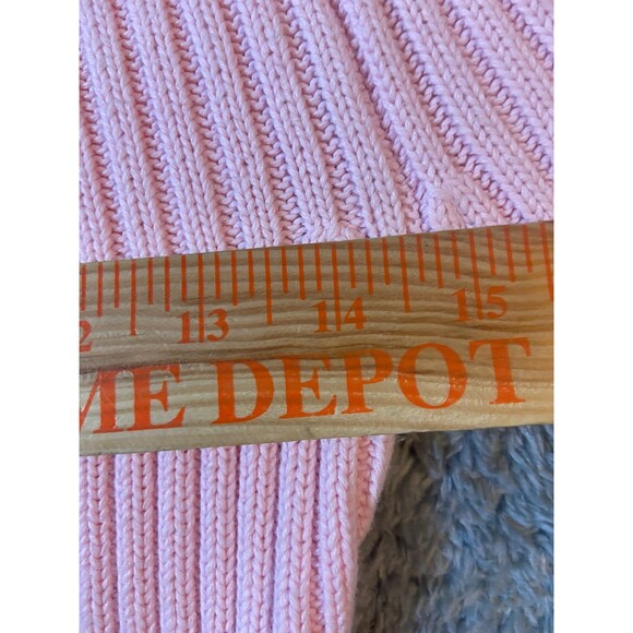 Vintage ESPRIT XS Red Cable Knit Long Sleeve Turtleneck Sweater Retro Romantic - Picture 8 of 9